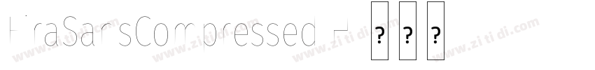 FiraSansCompressed H字体转换